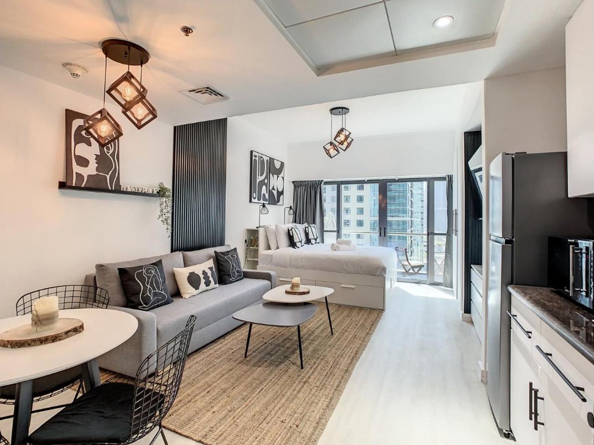 Luxury Modern Studio In Jlt With Amazing View & Rooftop Pool - Sleeps 3 Dubai Exterior photo
